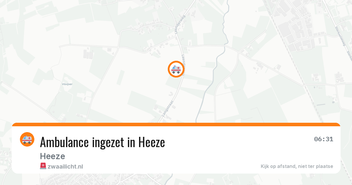 Ambulance ingezet in Heeze — 13 aug 2026