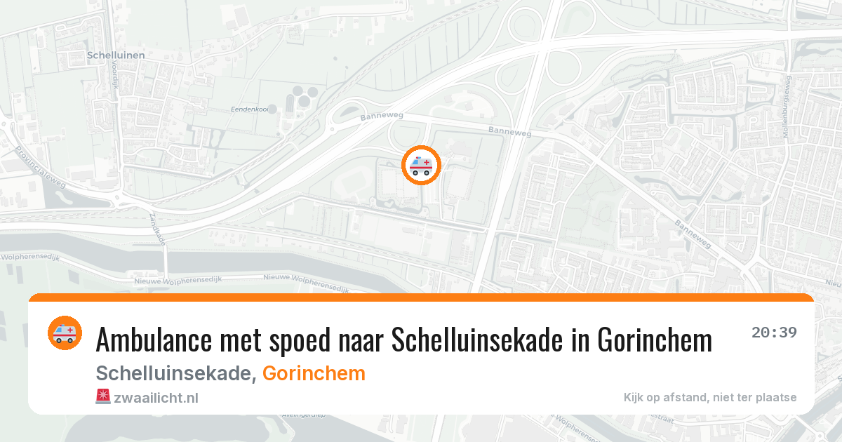 Ambulance met spoed naar Schelluinsekade in Gorinchem — 26 mei 2026