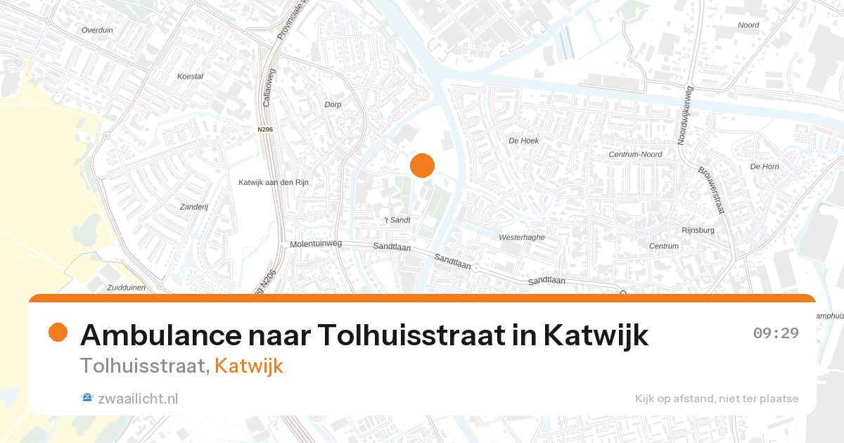 Ambulance naar Tolhuisstraat in Katwijk — 12 mrt 2026