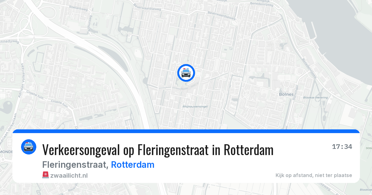 Verkeersongeval op Fleringenstraat in Rotterdam — 12 mei 2026