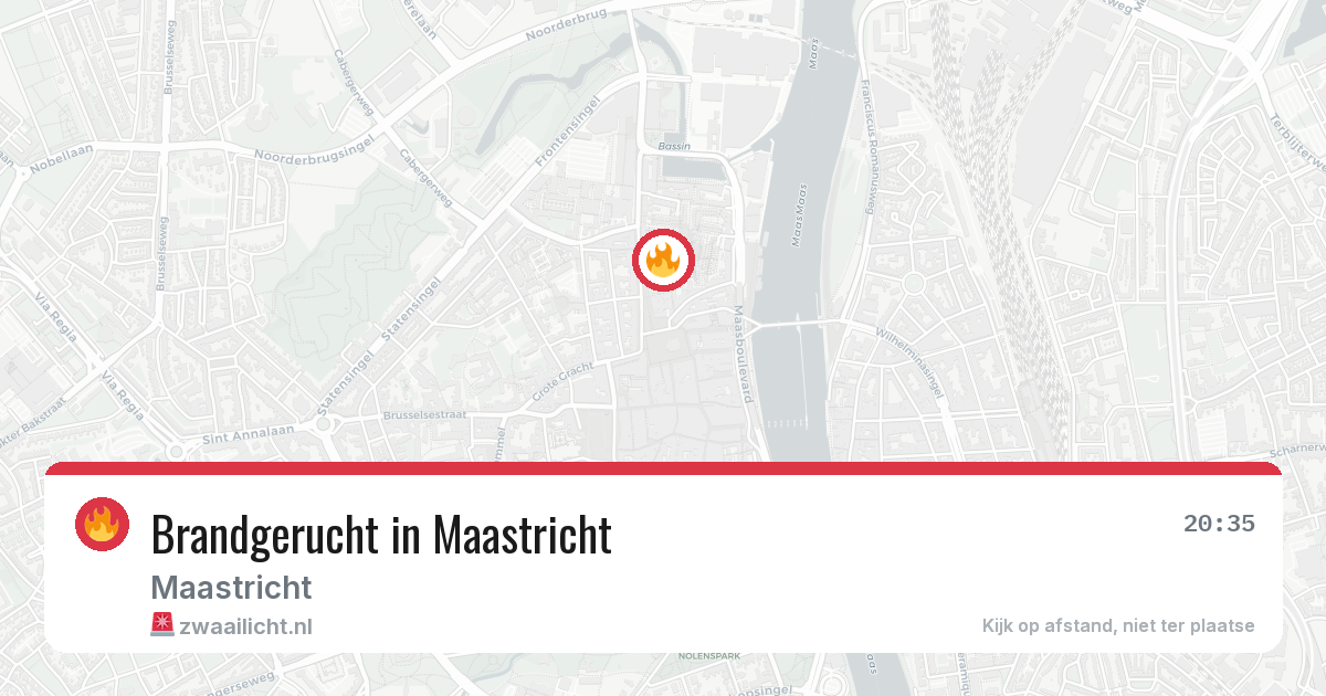 Brandgerucht in Maastricht — 23 mrt 2026