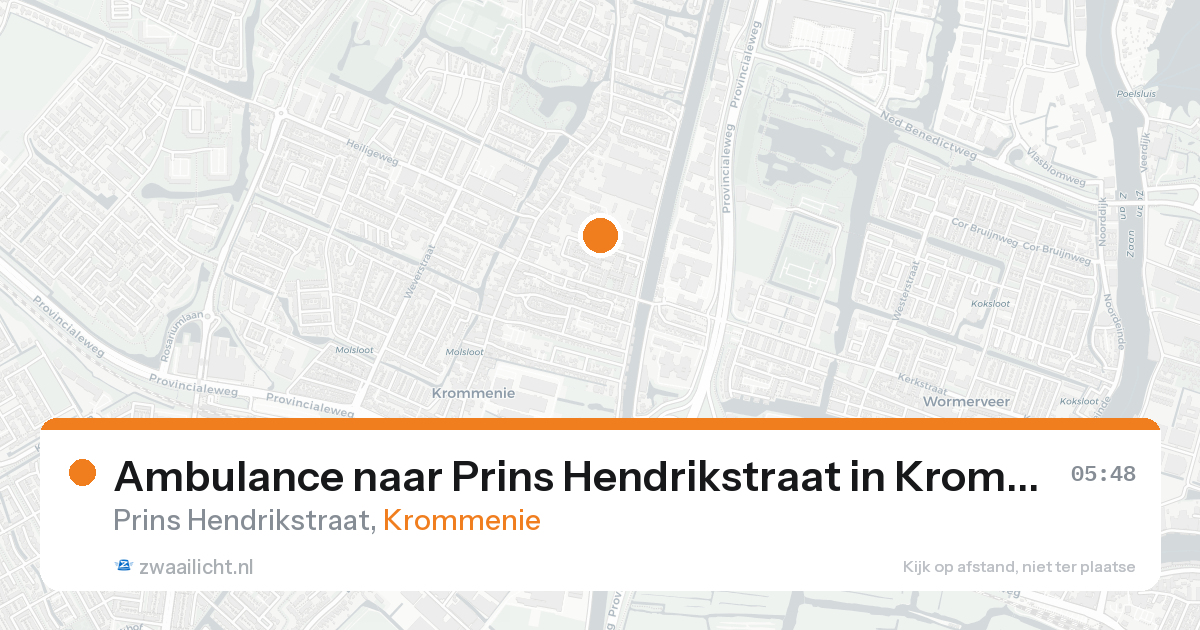 Ambulance naar Prins Hendrikstraat in Krommenie — 8 feb 2026