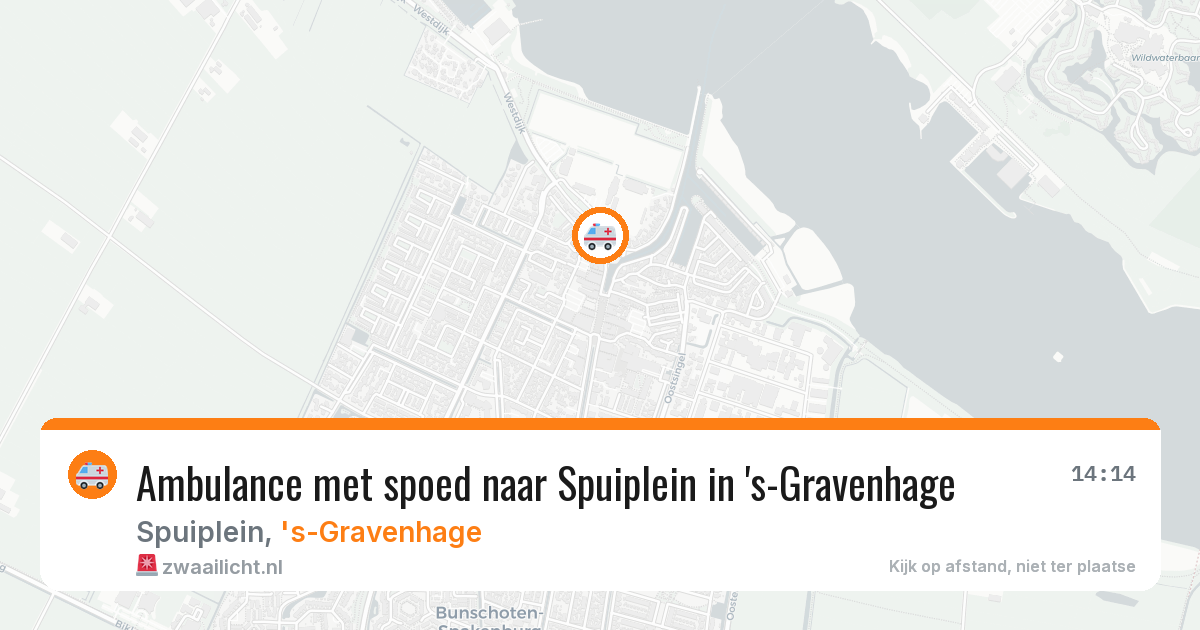 Ambulance met spoed naar Spuiplein in 's-Gravenhage — 21 feb 2026