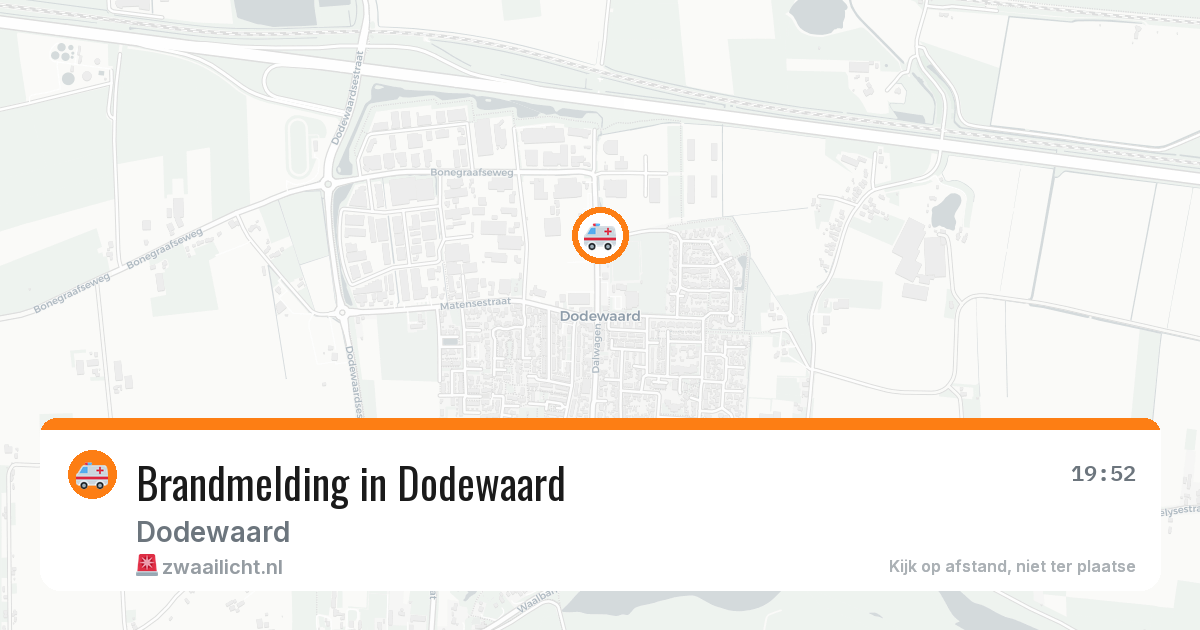 Brandmelding in Dodewaard — 7 apr 2026