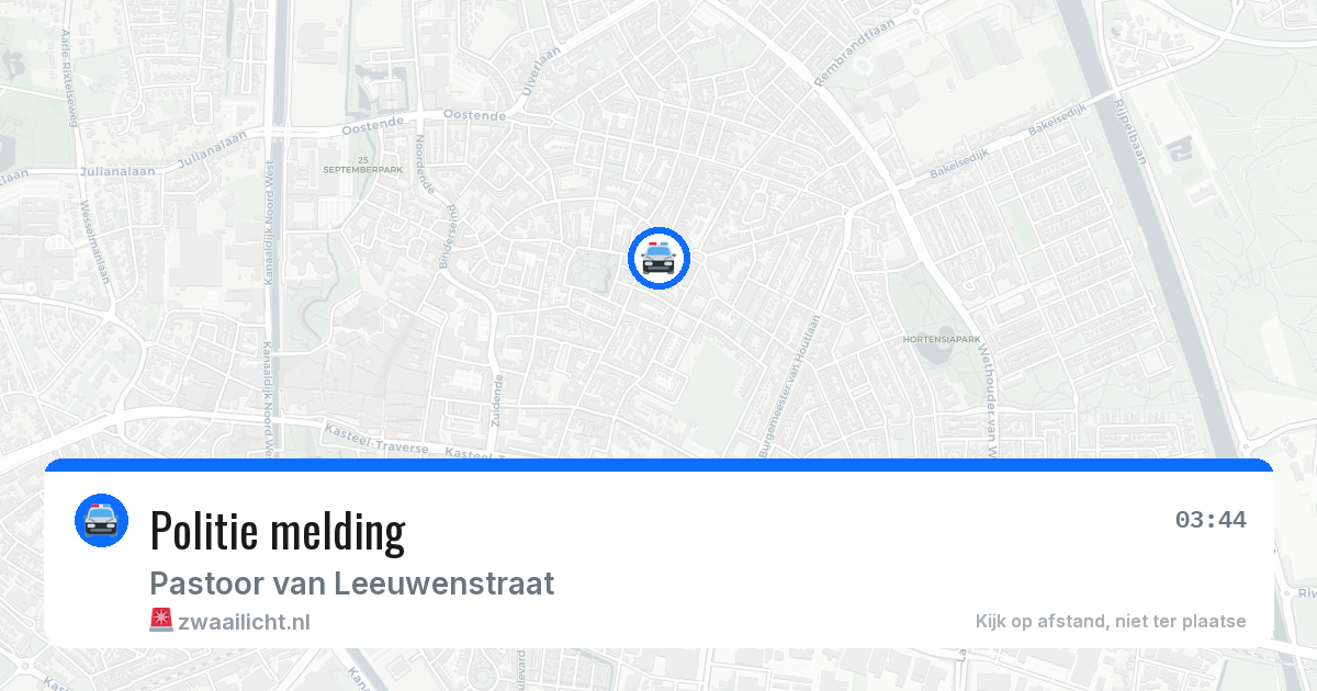 Politie melding — 16 mei 2026