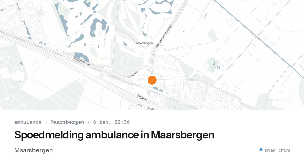 Spoedmelding ambulance in Maarsbergen — 6 feb 2026
