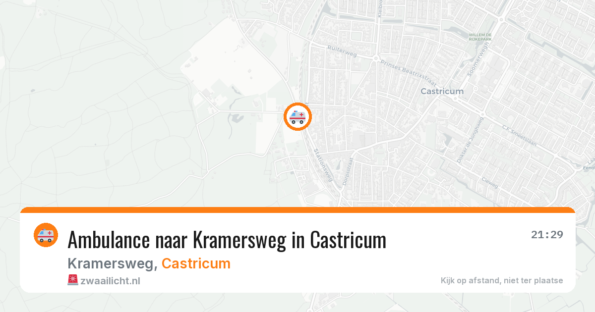 Ambulance naar Kramersweg in Castricum — 31 jul 2026