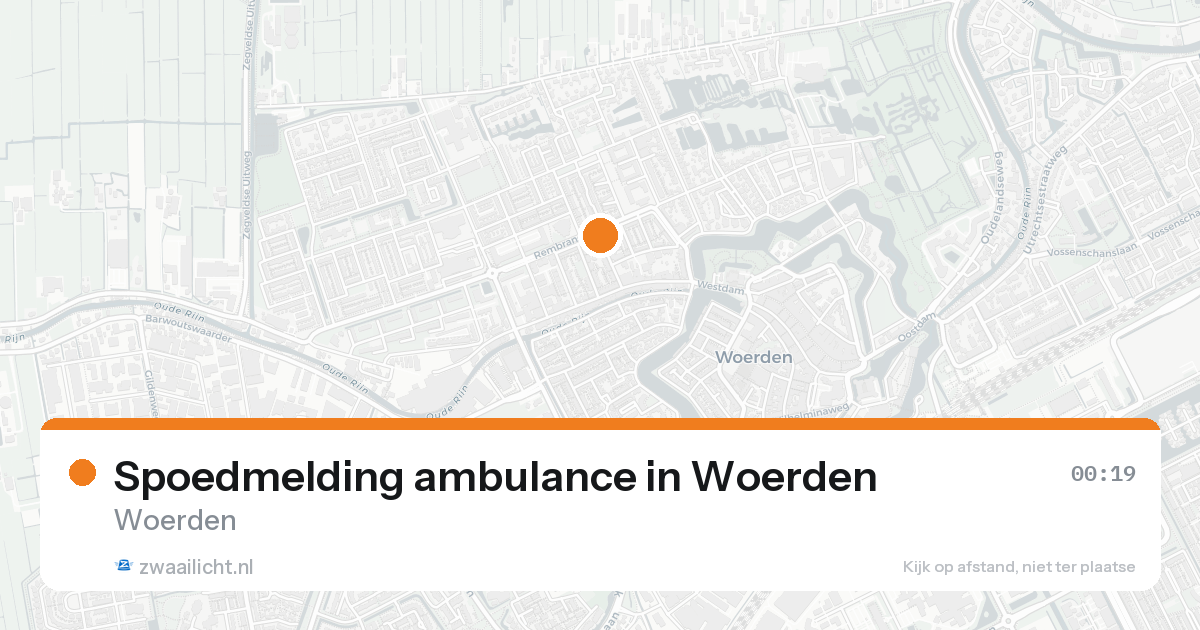 Spoedmelding ambulance in Woerden — 7 feb 2026