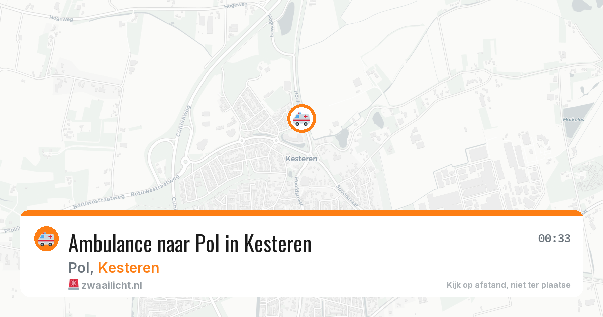 Ambulance naar Pol in Kesteren — 29 jul 2026