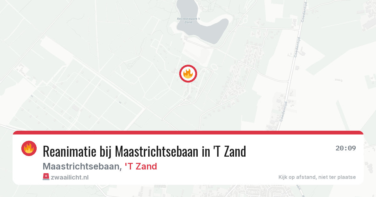 Reanimatie bij Maastrichtsebaan in 'T Zand — 22 jun 2026
