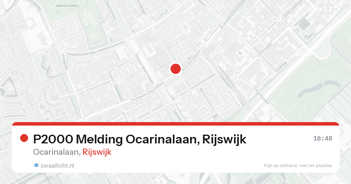 P2000 Melding Ocarinalaan, Rijswijk — 31 jan 2026