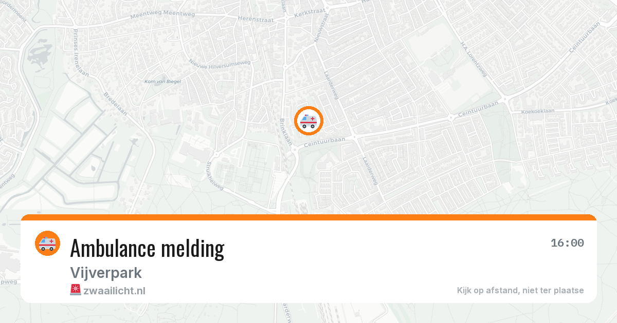 Ambulance melding — 15 mei 2026