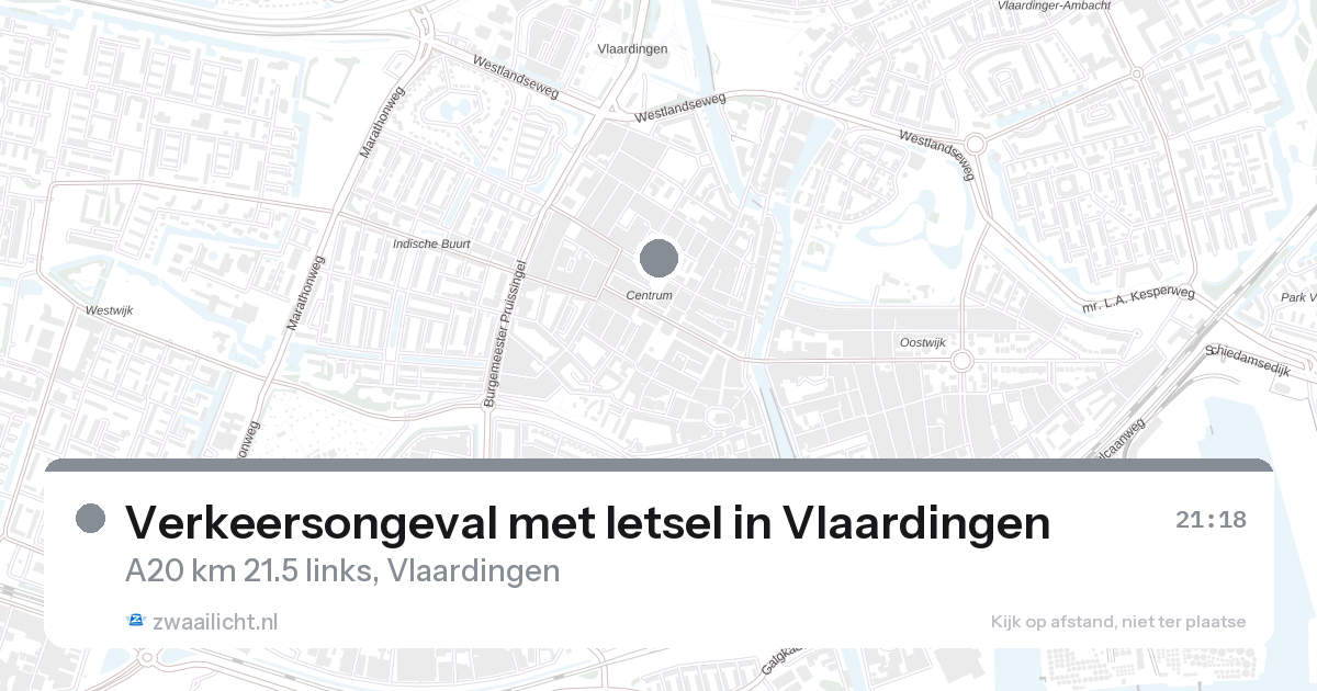 Verkeersongeval met letsel in Vlaardingen — 15 feb 2026