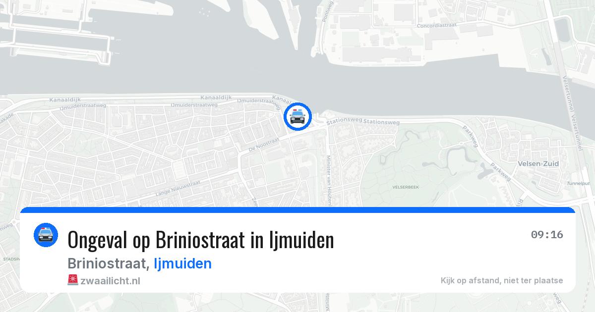 Ongeval op Briniostraat in Ijmuiden — 12 mei 2026