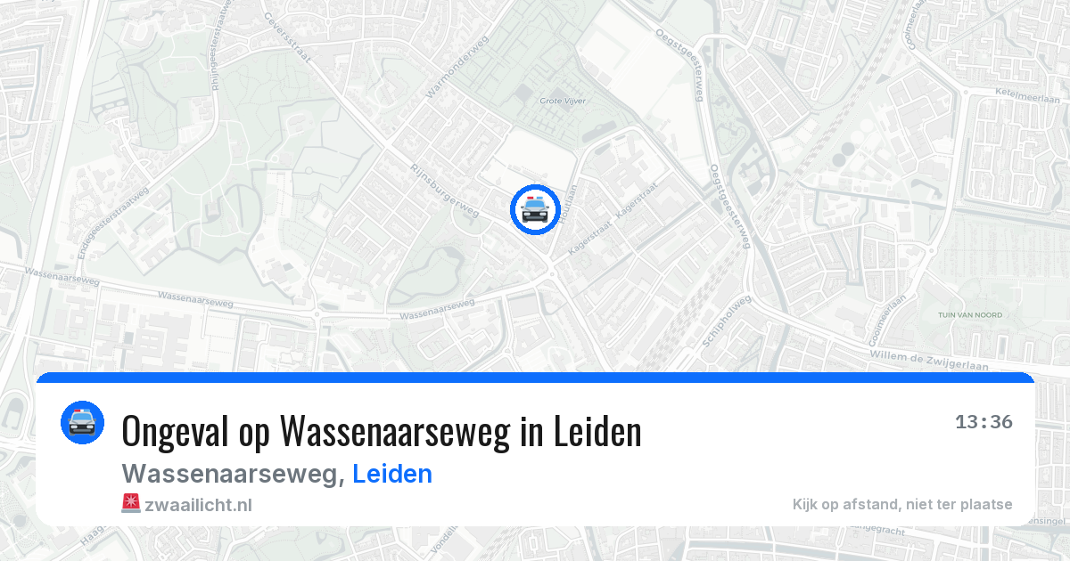 Ongeval op Wassenaarseweg in Leiden — 7 mei 2026