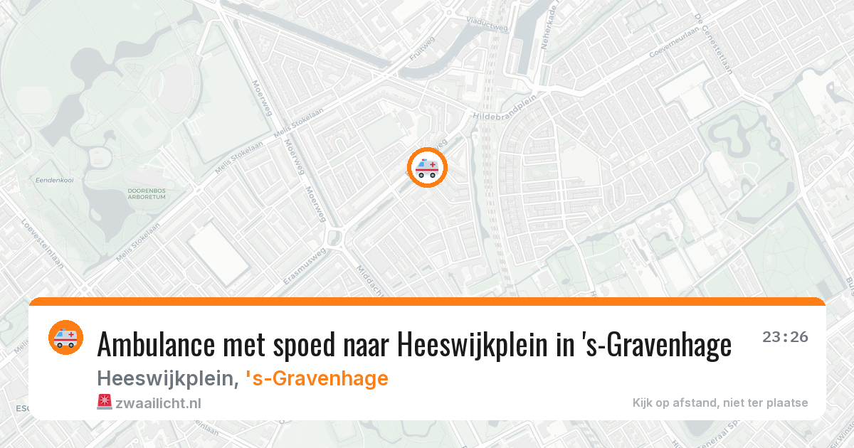 Ambulance met spoed naar Heeswijkplein in 's-Gravenhage — 12 jun 2026