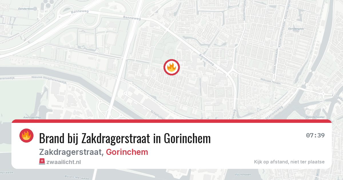 Brand bij Zakdragerstraat in Gorinchem — 4 mrt 2026