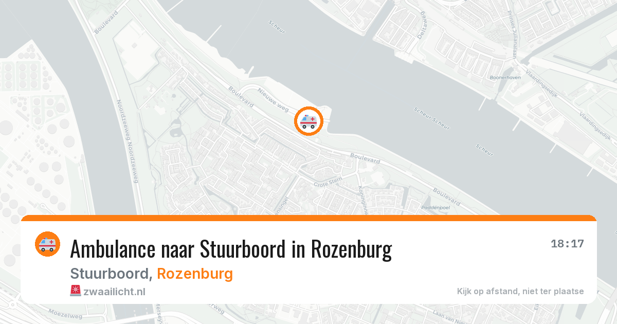 Ambulance naar Stuurboord in Rozenburg — 10 jul 2026