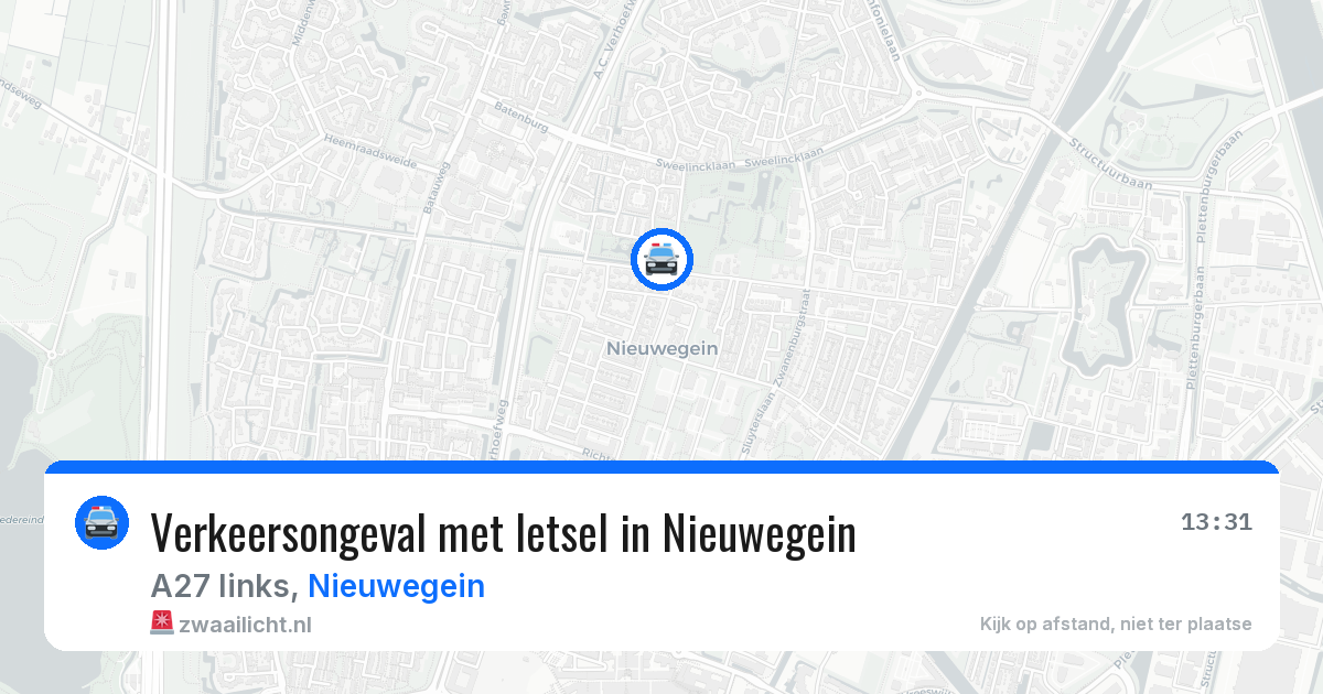 Verkeersongeval met letsel in Nieuwegein — 18 apr 2026
