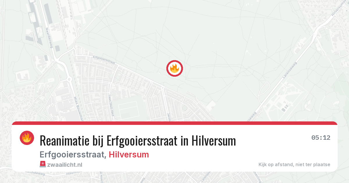 Reanimatie bij Erfgooiersstraat in Hilversum — 30 jun 2026