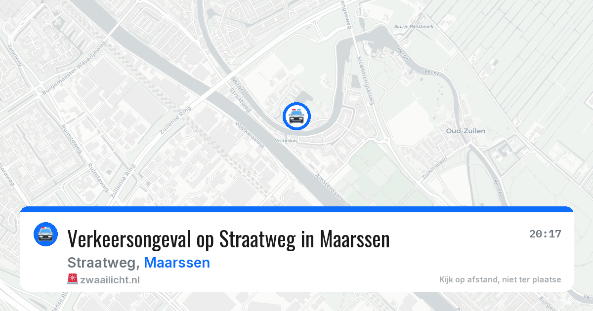 Verkeersongeval op Straatweg in Maarssen — 21 mrt 2026