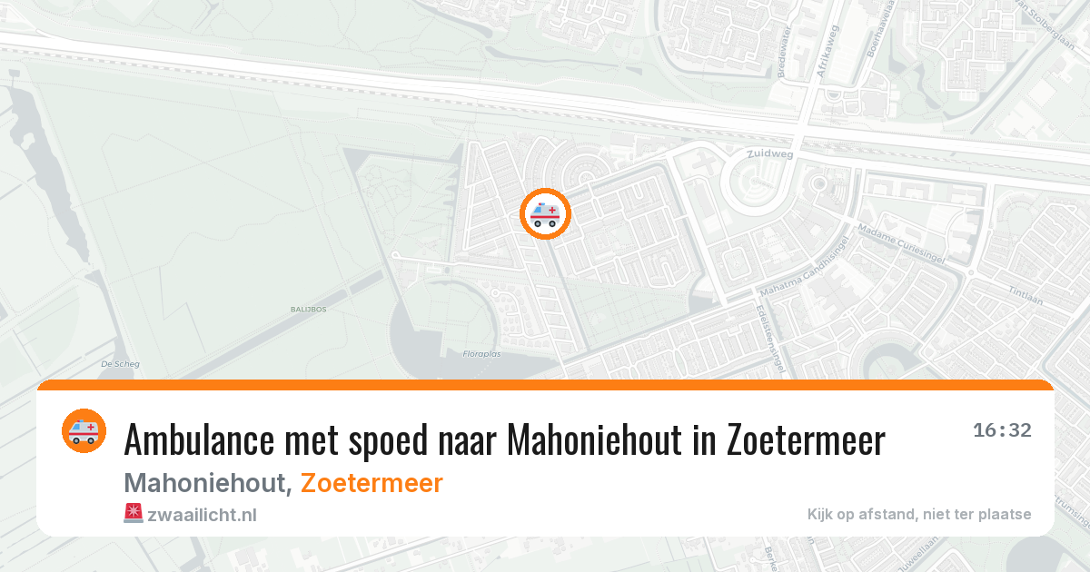 Ambulance met spoed naar Mahoniehout in Zoetermeer — 30 apr 2026