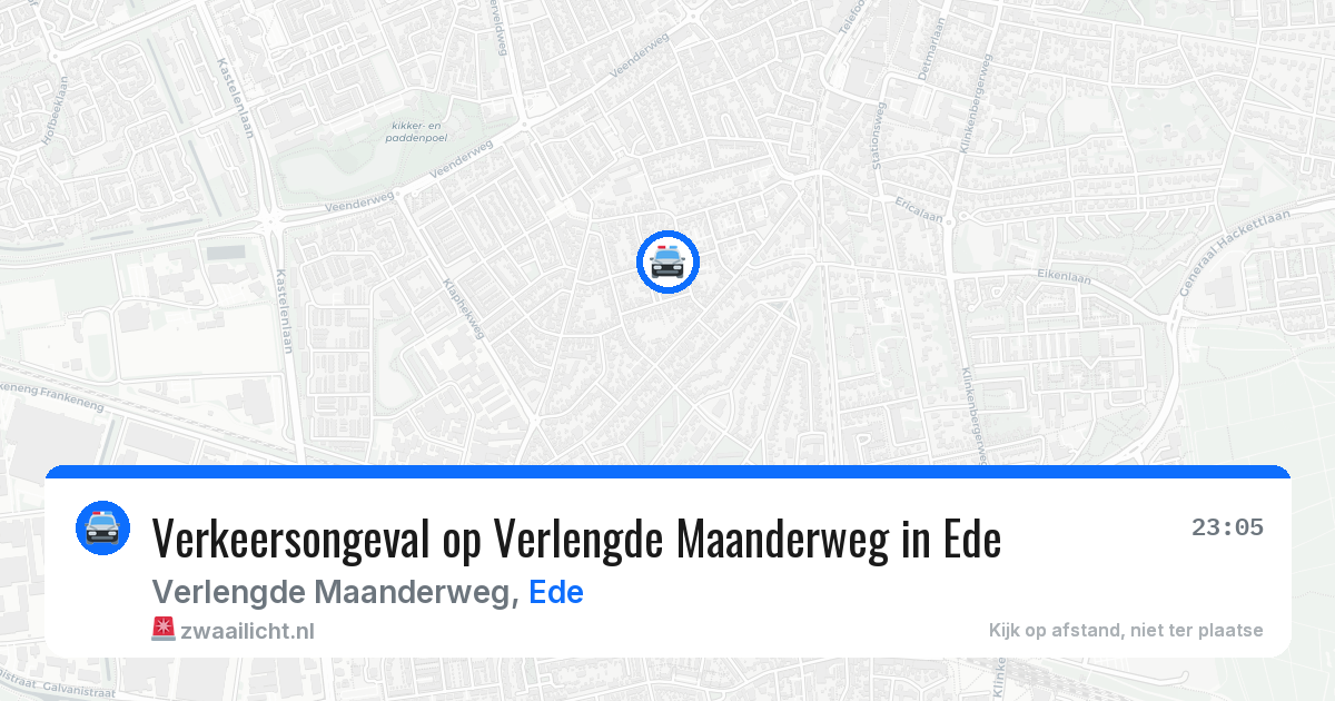 Verkeersongeval op Verlengde Maanderweg in Ede — 19 jun 2026