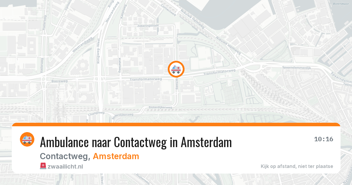 Ambulance naar Contactweg in Amsterdam — 15 jun 2026