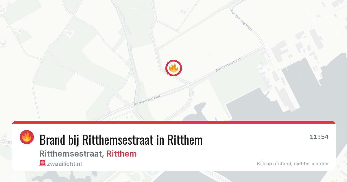 Brand bij Ritthemsestraat in Ritthem — 11 mei 2026