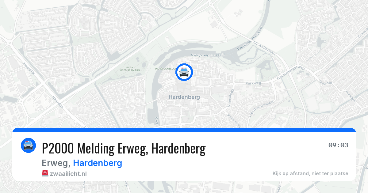 P2000 Melding Erweg, Hardenberg — 18 jun 2026