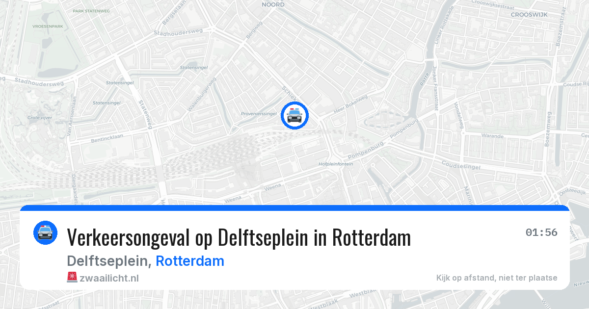 Verkeersongeval op Delftseplein in Rotterdam — 5 jun 2026