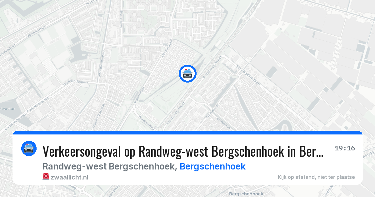 Verkeersongeval op Randweg-west Bergschenhoek in Bergschenhoek — 22 jun 2026