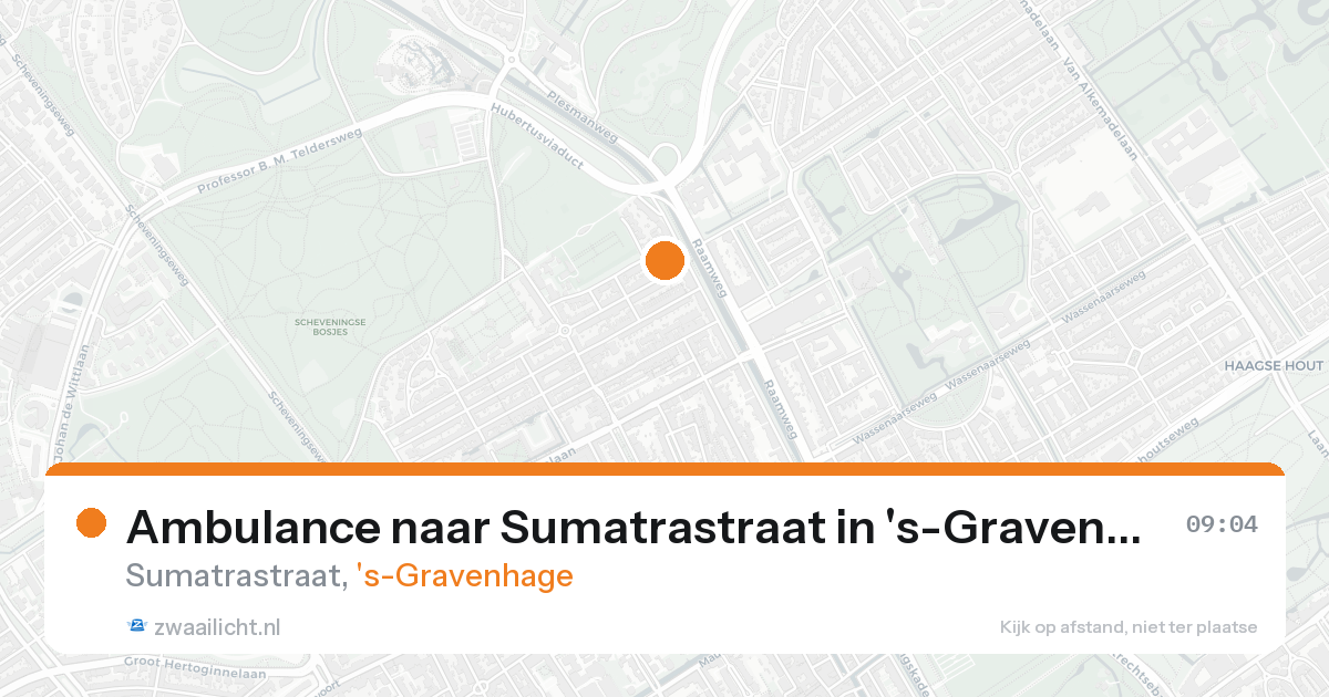 Ambulance naar Sumatrastraat in 's-Gravenhage — 21 aug 2026