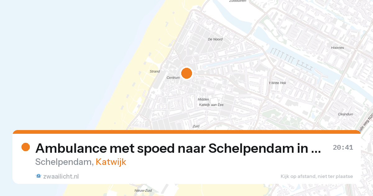 Ambulance met spoed naar Schelpendam in Katwijk — 4 apr 2026