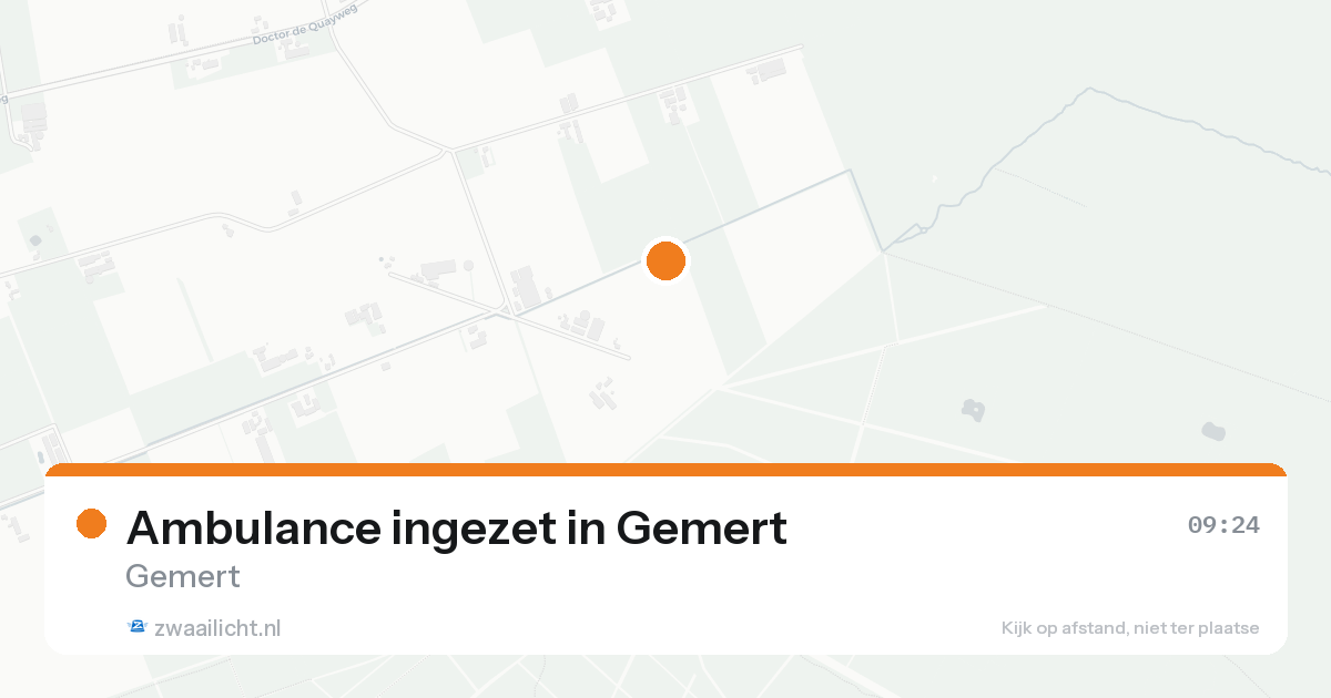 Ambulance ingezet in Gemert — 22 aug 2026