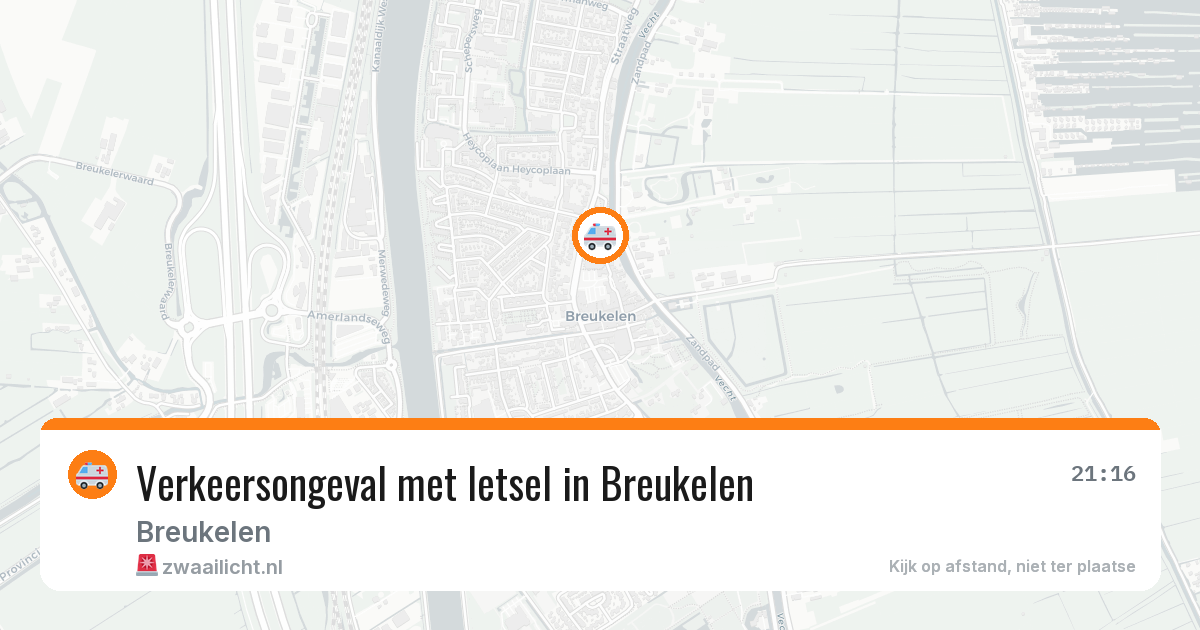 Verkeersongeval met letsel in Breukelen — 7 feb 2026