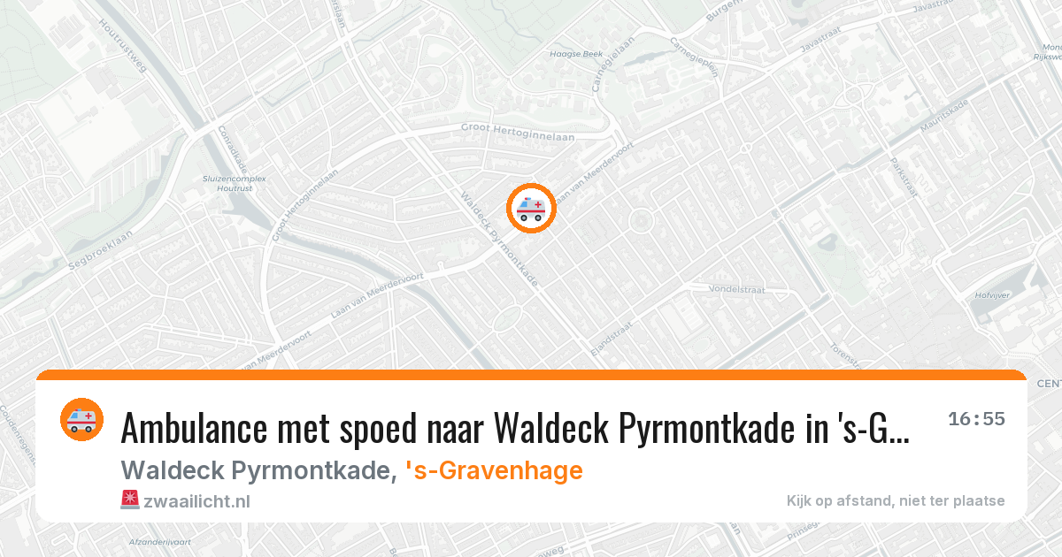 Ambulance met spoed naar Waldeck Pyrmontkade in 's-Gravenhage — 26 jun 2026