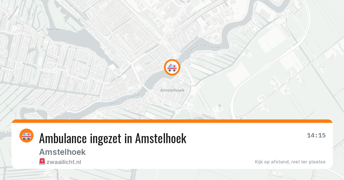 Ambulance ingezet in Amstelhoek — 8 feb 2026