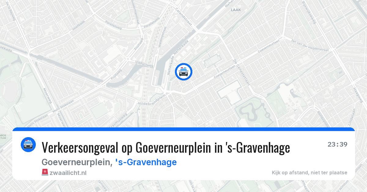 Verkeersongeval op Goeverneurplein in 's-Gravenhage — 28 mrt 2026