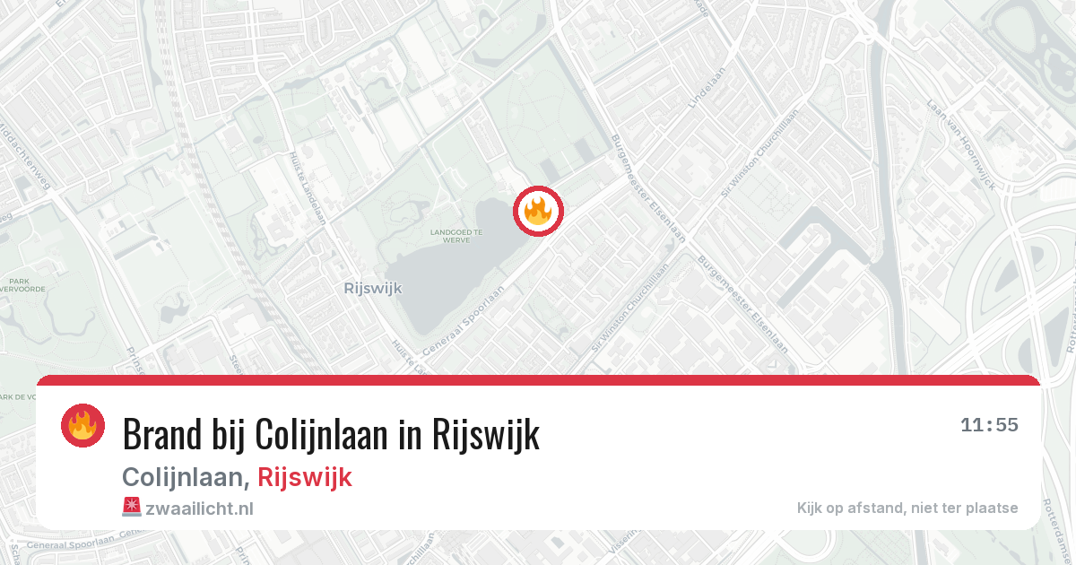 Brand bij Colijnlaan in Rijswijk — 4 jun 2026