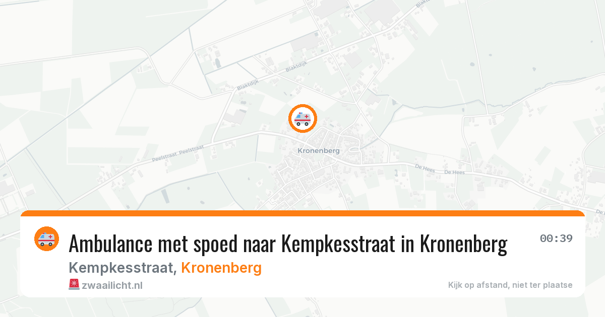 Ambulance met spoed naar Kempkesstraat in Kronenberg — 2 jun 2026