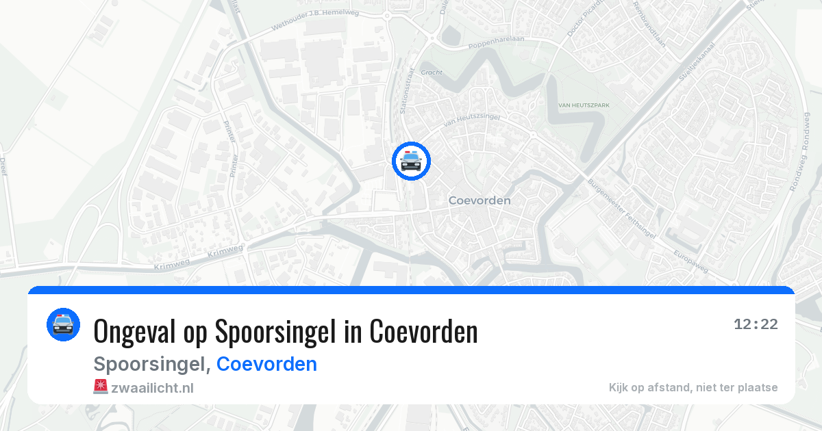 Ongeval op Spoorsingel in Coevorden — 19 mei 2026