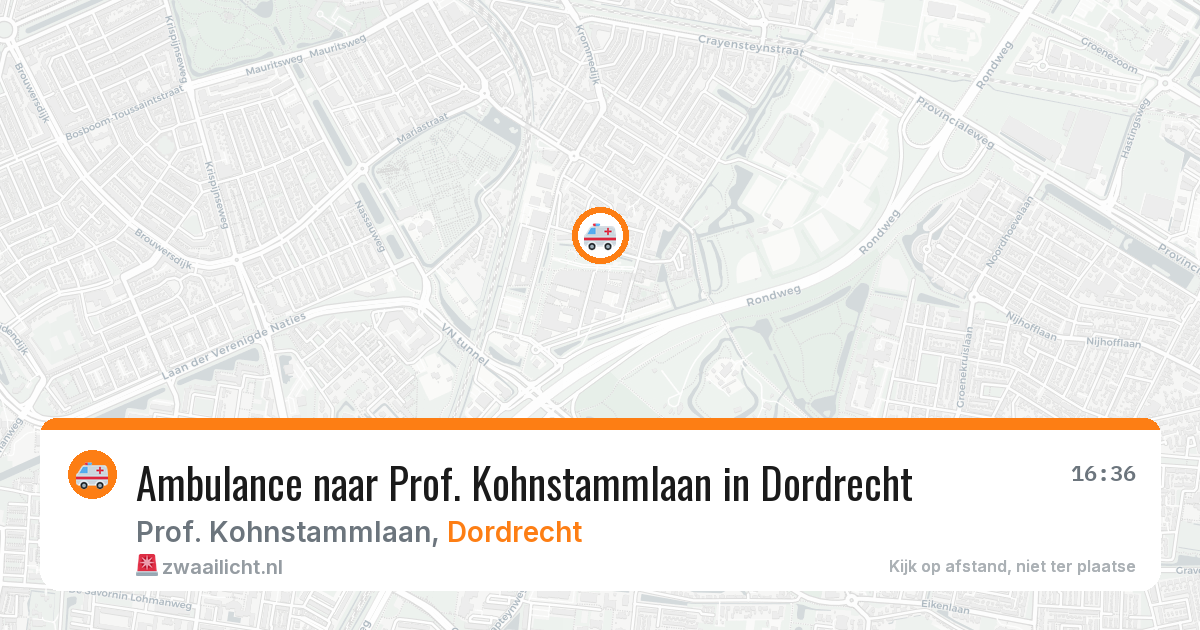 Ambulance naar Prof. Kohnstammlaan in Dordrecht — 31 mrt 2026