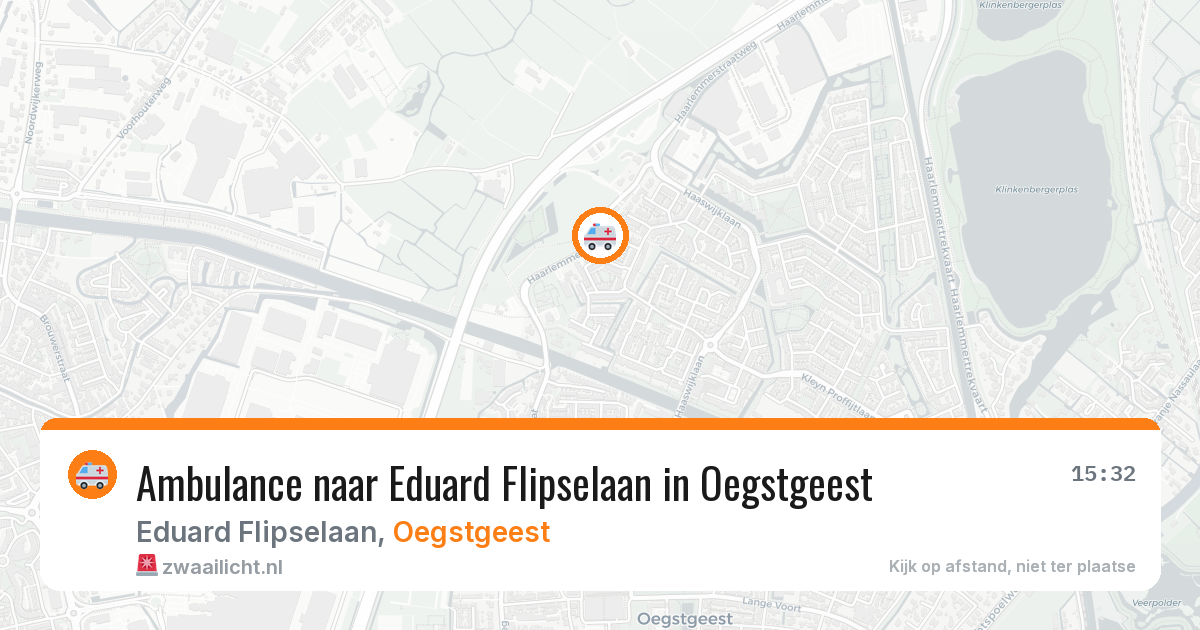 Ambulance naar Eduard Flipselaan in Oegstgeest — 11 aug 2026