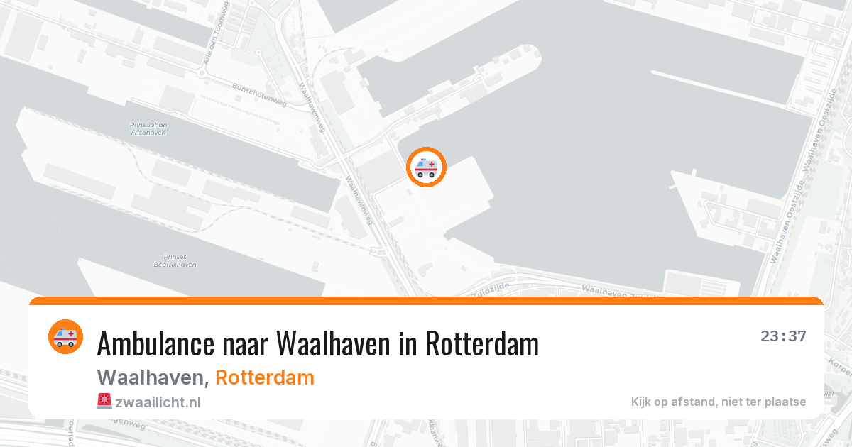 Ambulance naar Waalhaven in Rotterdam — 28 jan 2026