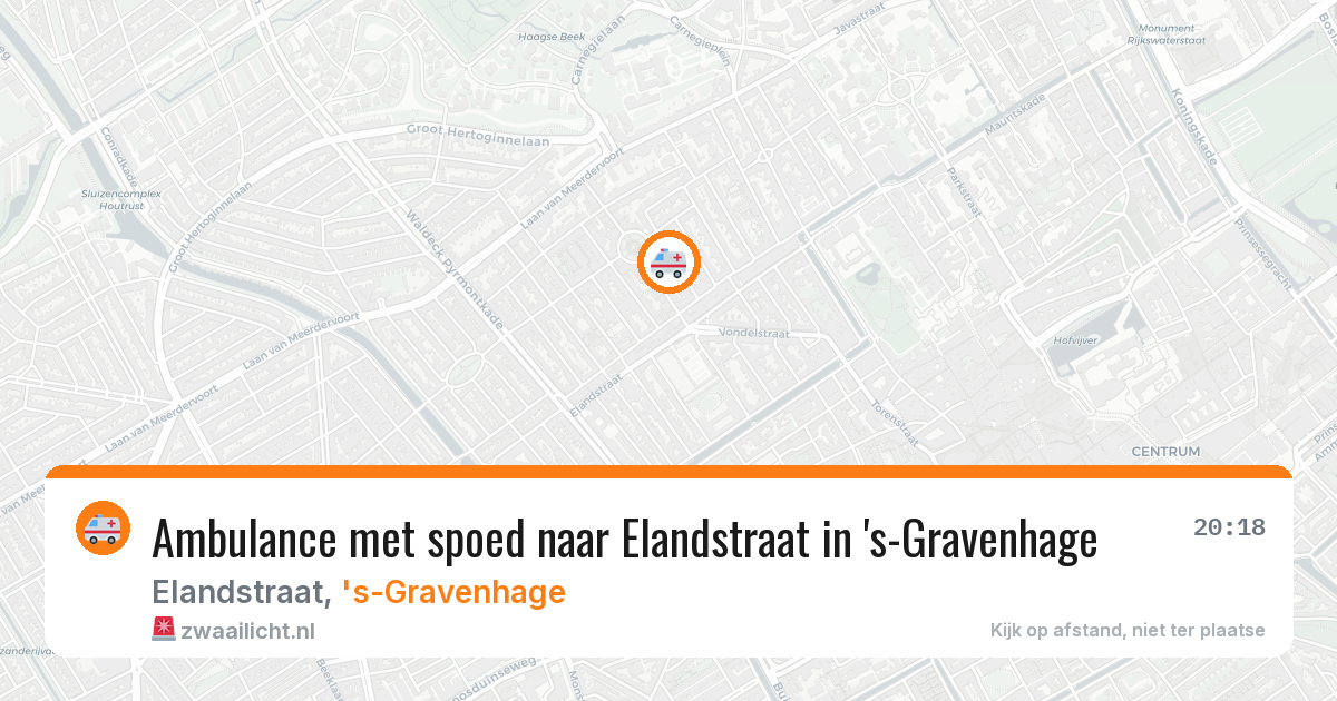Ambulance met spoed naar Elandstraat in 's-Gravenhage — 19 jan 2026