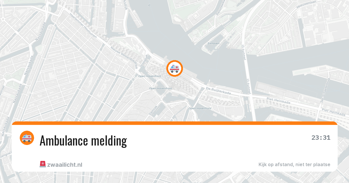 Ambulance melding — 27 jun 2026 | 🚨 Zwaailicht.nl