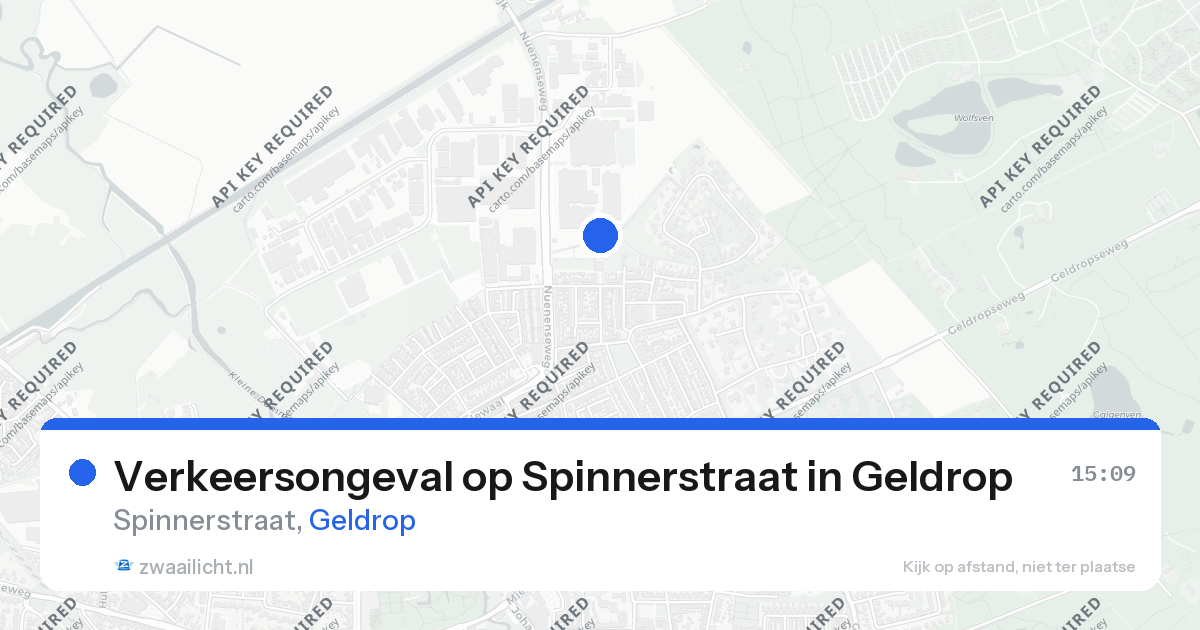 Verkeersongeval op Spinnerstraat in Geldrop — 25 aug 2026