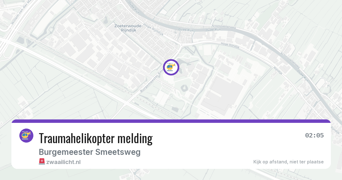 Traumahelikopter melding — 6 jun 2026