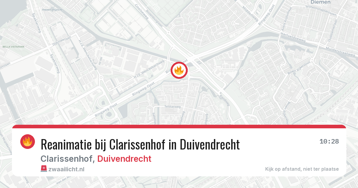 Reanimatie bij Clarissenhof in Duivendrecht — 18 jun 2026